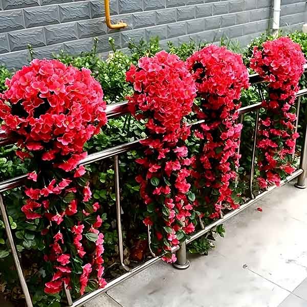 Realistyczny Bukiet Wiszących Sztucznych Kwiatów | HANGROSE