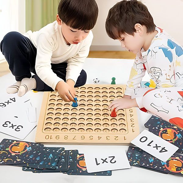 Drewniana Gra Planszowa w Mnożenie | FUNMATH