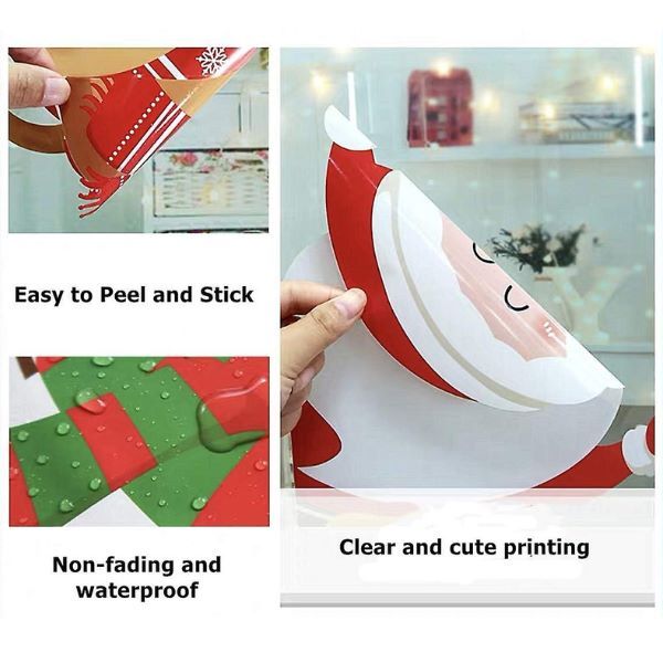 Naklejki świąteczne (90 szt.) | XMASCLINGS