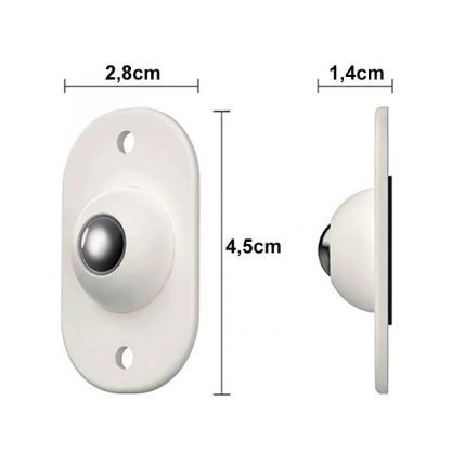 Uniwersalne samoprzylepne kółka 360° (12 szt.) | STICKYWHEEL