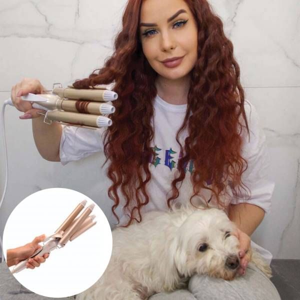 Magiczna falownica do stylizacji włosów z 3 wałkami MEGA STYLE