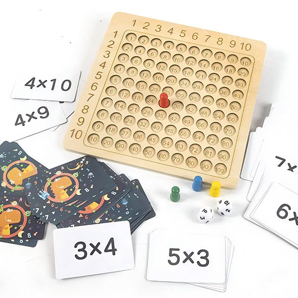 Drewniana Gra Planszowa w Mnożenie | FUNMATH