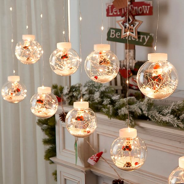 Błyszczące bombki świąteczne (3 m) | XMASBALL