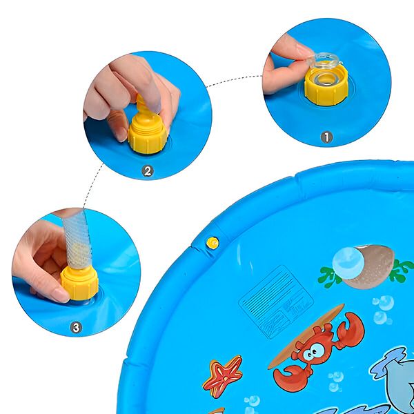 Mata do Zabawy z Fontanną Wodną | SPLASHYFUN