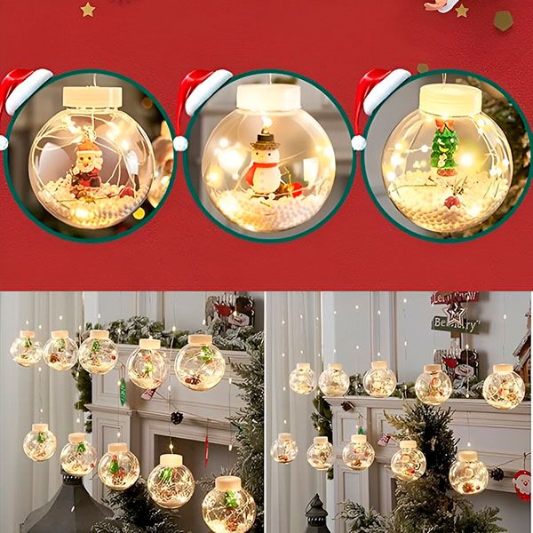 Błyszczące bombki świąteczne (3 m) | XMASBALL