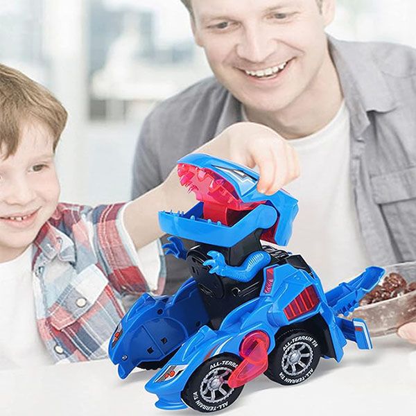 Transformujący samochód-dinozaur LED DYNOCAR