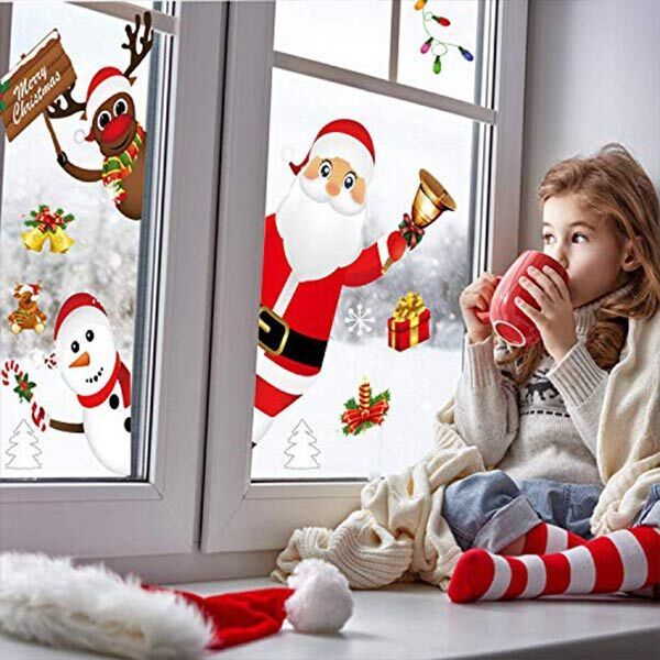 Naklejki świąteczne (90 szt.) | XMASCLINGS