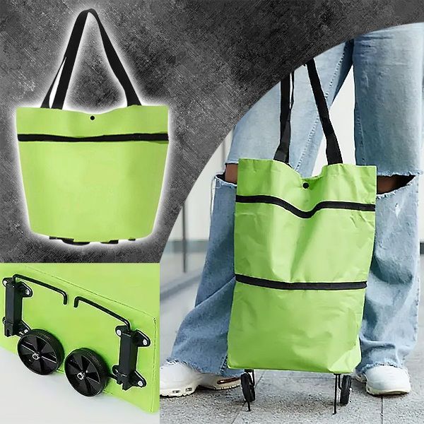 Składana Torba na Zakupy z Kółkami | FOLDNCARRY