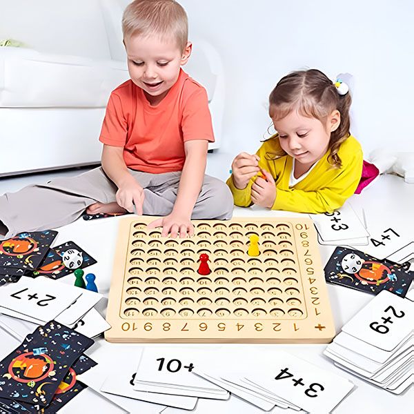 Drewniana Gra Planszowa w Mnożenie | FUNMATH