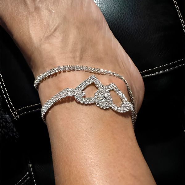 Kobiecy łańcuszek na kostkę | DIAMONDS