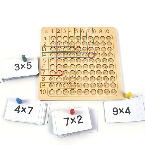 Drewniana Gra Planszowa w Mnożenie | FUNMATH