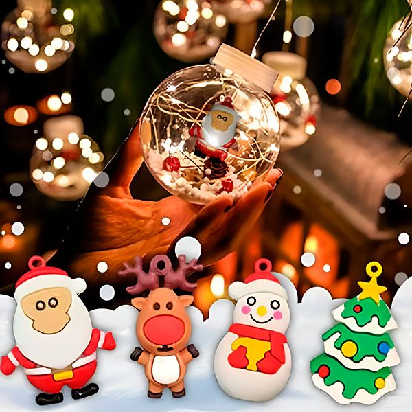 Błyszczące bombki świąteczne (3 m) | XMASBALL