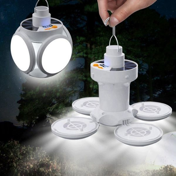 Składana lampa solarna 2 w 1 | FOLDGLAZE