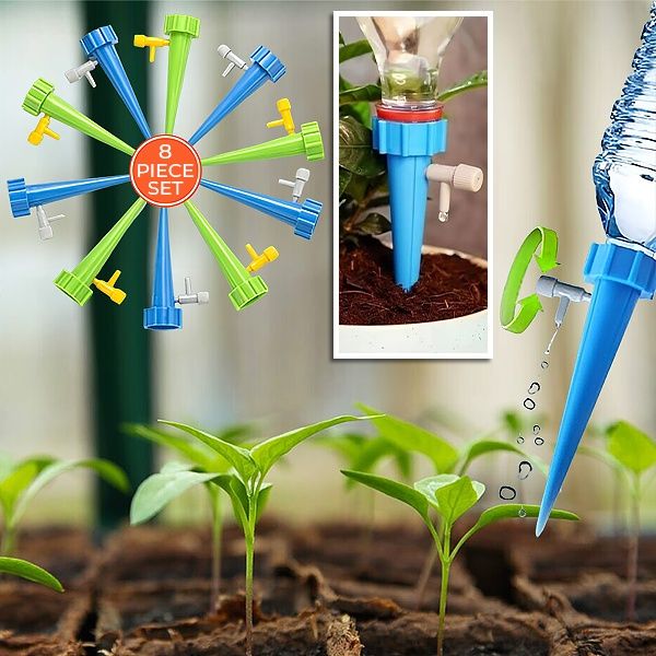 ZESTAW 8 ELEMENTÓW DO PODLEWANIA ROŚLIN | PLANTDROPS